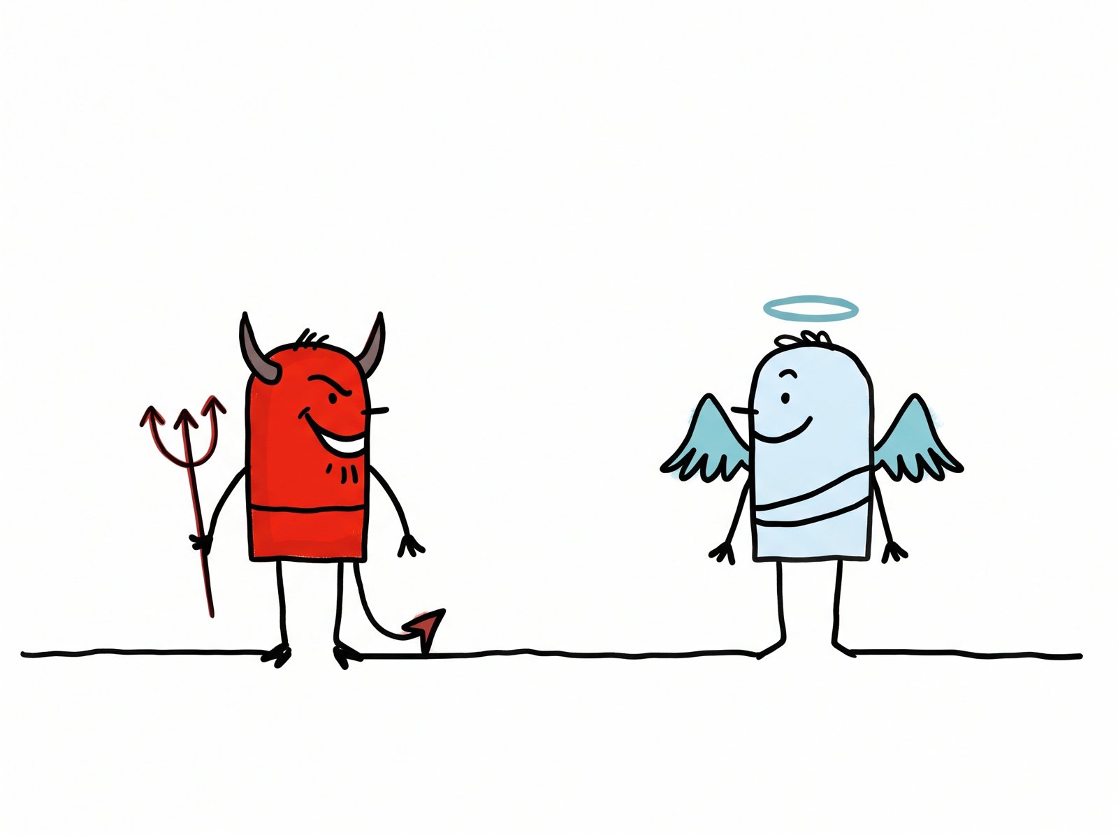 Diablo y ángel: teoría X frente a teoría Y